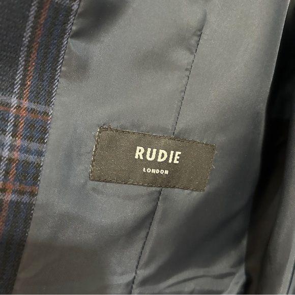 Open But Not Worn RUDIE LONDON Heritage Check Skinny Suit Vest - Picture 6 of 9